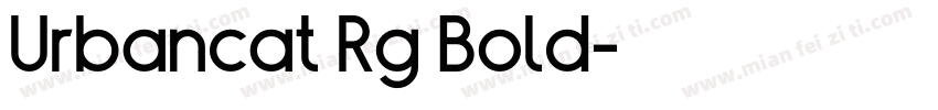 Urbancat Rg Bold字体转换